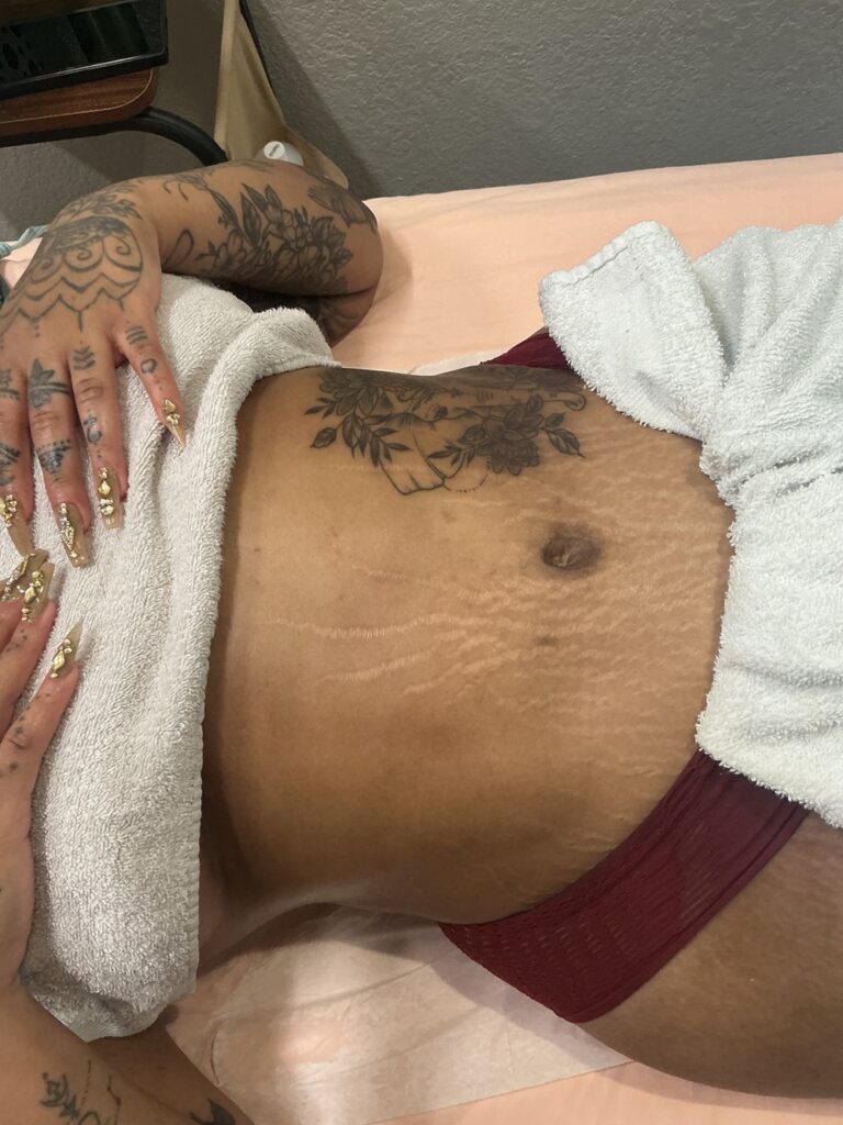Home gifted hands body sculpting massage after treatment