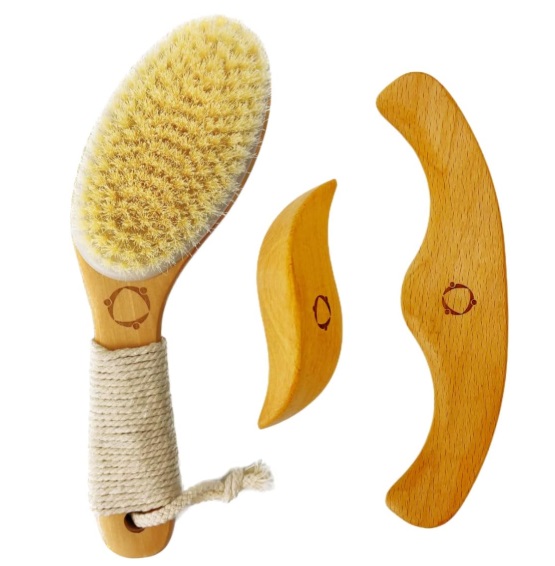vegan dry brush for lymphatic drainage