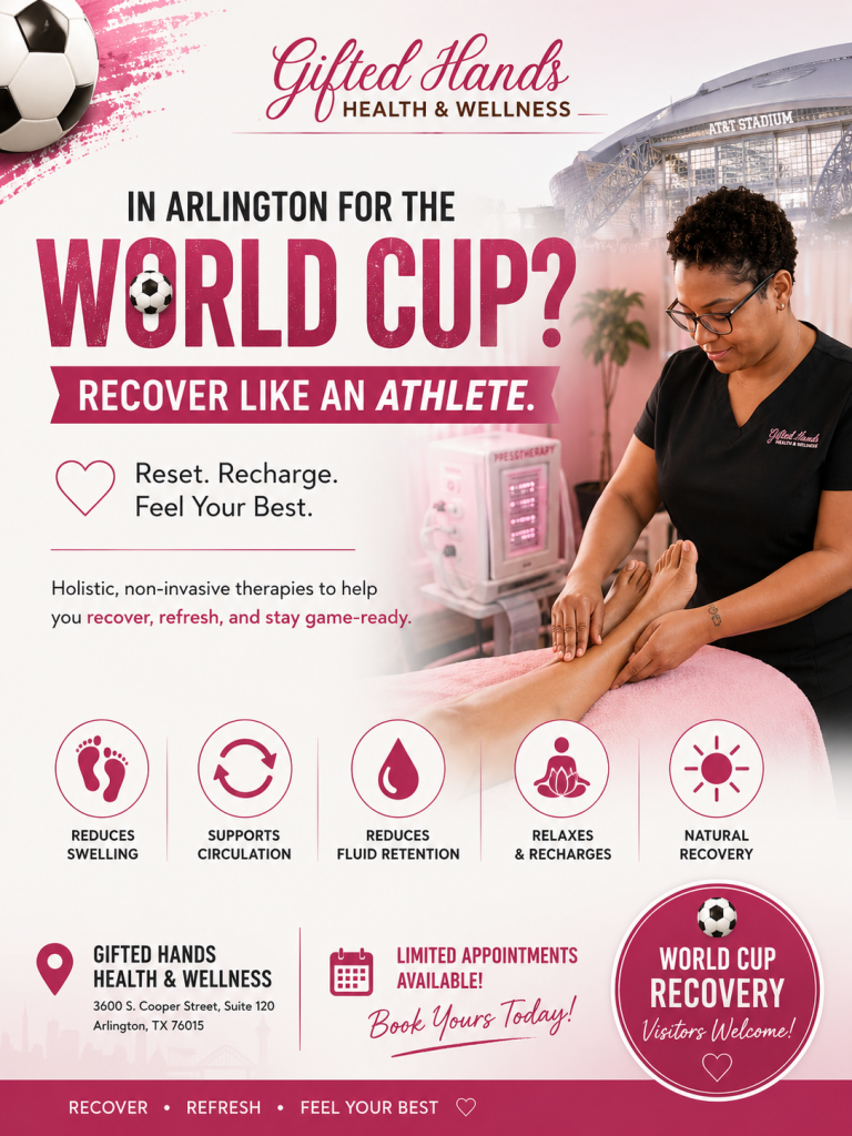 gifted hands world cup recovery massages